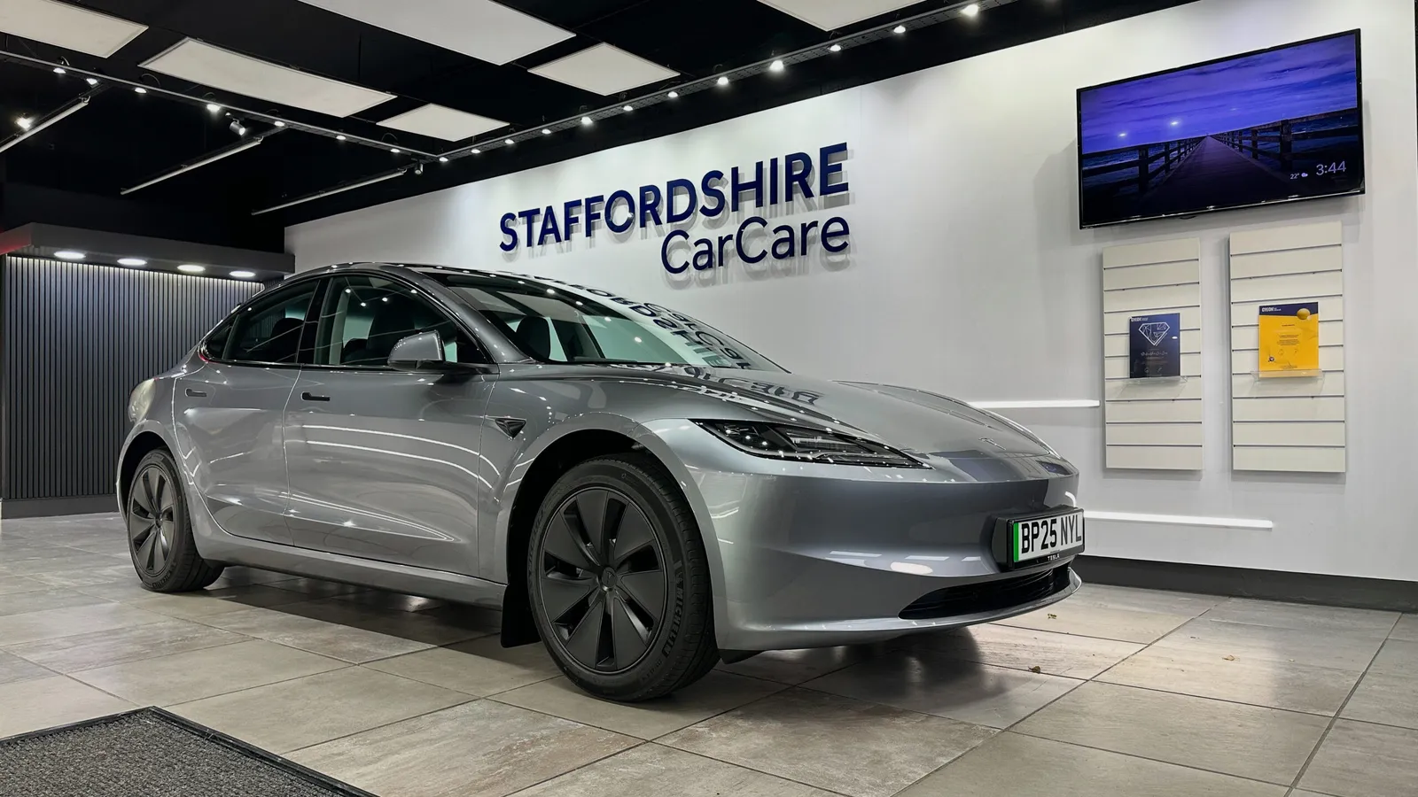New Tesla Model 3 Car Detailing Protection Staffordshire